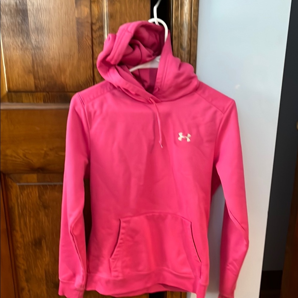 Under Armour Vibrant Pink Pullover Hoodie